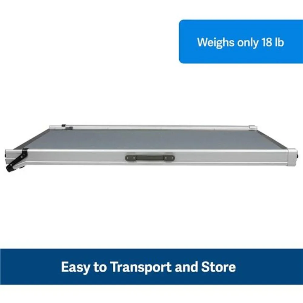Deluxe Telescoping Pet Ramp, X-Large,47 in.-87 in.,Portable Lightweight Aluminum